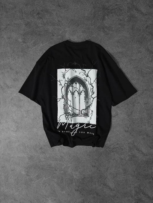 Magic Printed Drop Shoulder Tshirt